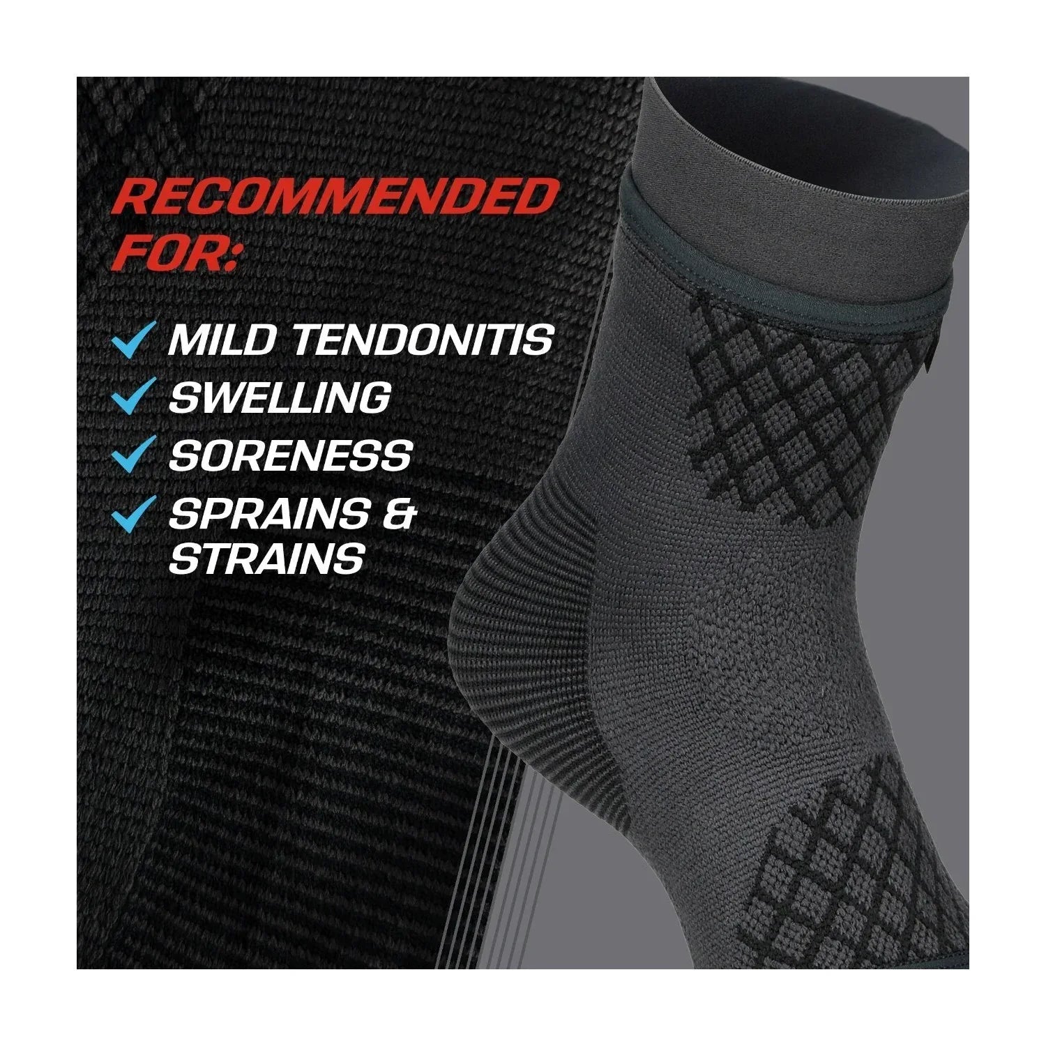 ACE Brand Flex Comfort Compression Ankle Sleeve, One Size