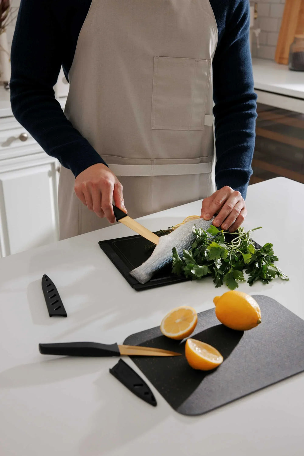 Thyme & Table 20-Piece Knife Set - Black - USA MEGA SHOP