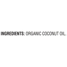 Ingredients label: organic coconut oil