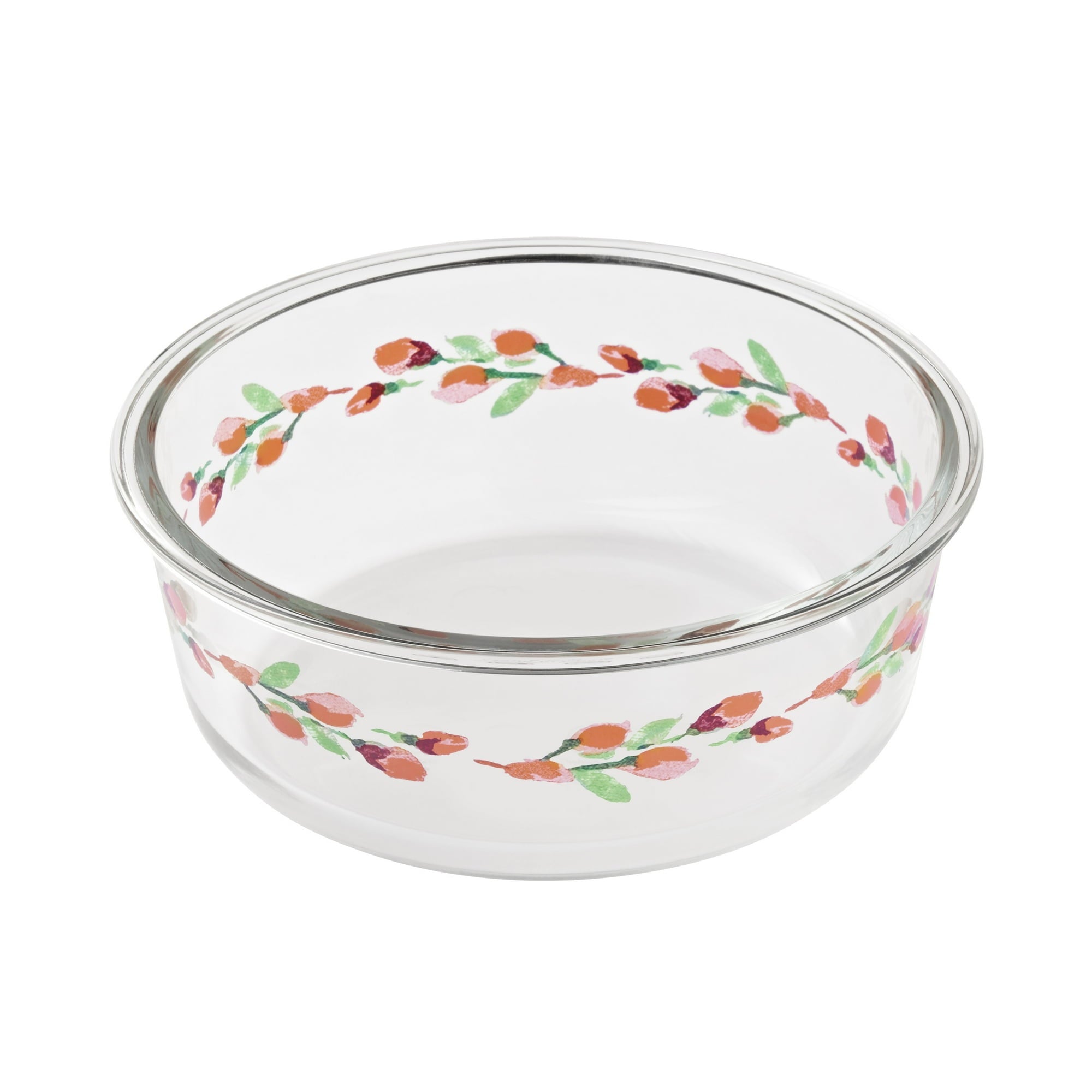 The Pioneer Woman Painted Meadow Round Glass Food Storage Containers with Tritan Lid, Set of 4