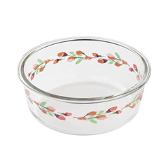 The Pioneer Woman Painted Meadow Round Glass Food Storage Containers with Tritan Lid, Set of 4