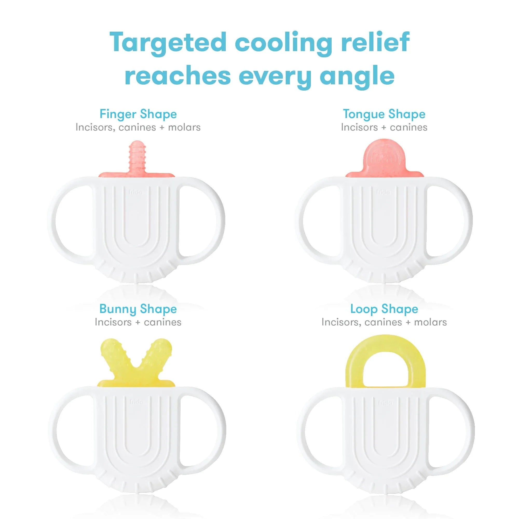 Frida Baby Not-Too-Cold-to-Hold Teether Toy for Infant Sore Gum Relief, 3 Pieces - USA MEGA SHOP