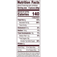 Nutrition Facts label for milk chocolate Easter candy eggs, 140 calories per serving