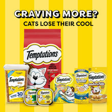 Temptations lickable puree cat treat multi-pack display with several pouch types