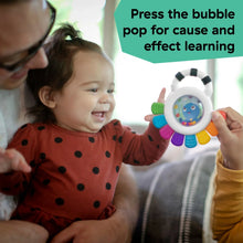 Octopus chillable rattle and teether with colored textured arms and round face window