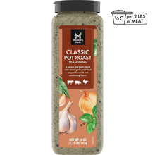 Member's Mark Classic Pot Roast Seasoning bottle, 28 oz, with black cap and red label