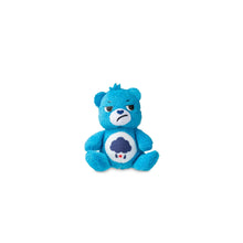 Blue bear micro plush with cloud belly emblem and smiling face
