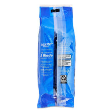 Blue wrapped pack of Equate 2-blade disposable razors
