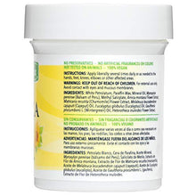 De La Cruz Arnica Salve moisturizer jar back panel with ingredients and warnings text