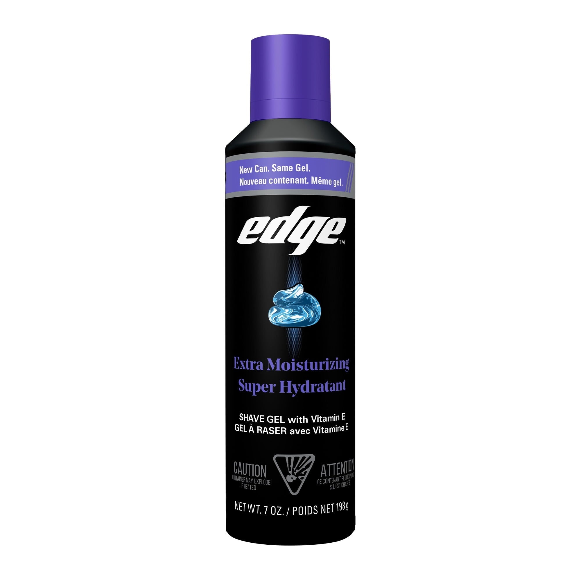 (3 pack) Edge Extra Moisturizing Shave Gel with Vitamin E, Hydrating Shaving Gel for Smooth Razor Glide and Skin Comfort, 7 oz