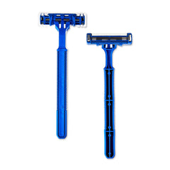 (3 pack) Equate 2-Blade Disposable Razors, Blue, 12 Count
