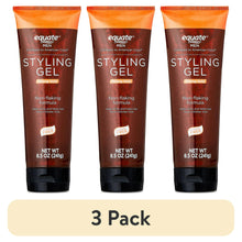 Men styling gel tubes, 3-pack, orange label; strong hold, non-flaking formula.