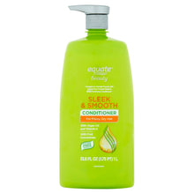 Single green sleek & smooth conditioner bottle, pump top, 33.8 fl oz