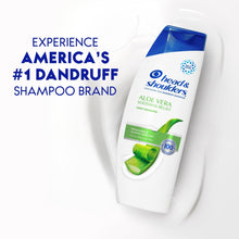 Head & Shoulders Aloe Vera daily shampoo bottle, white with blue cap, angled view