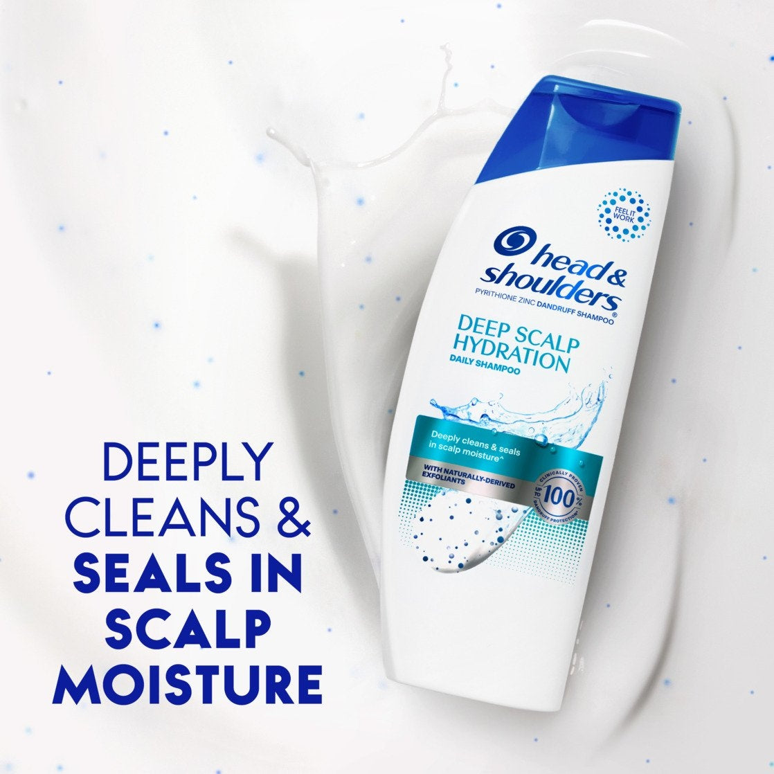 (3 pack) Head and Shoulders Dandruff Shampoo, Deep Scalp Cleanse, 12.5 oz