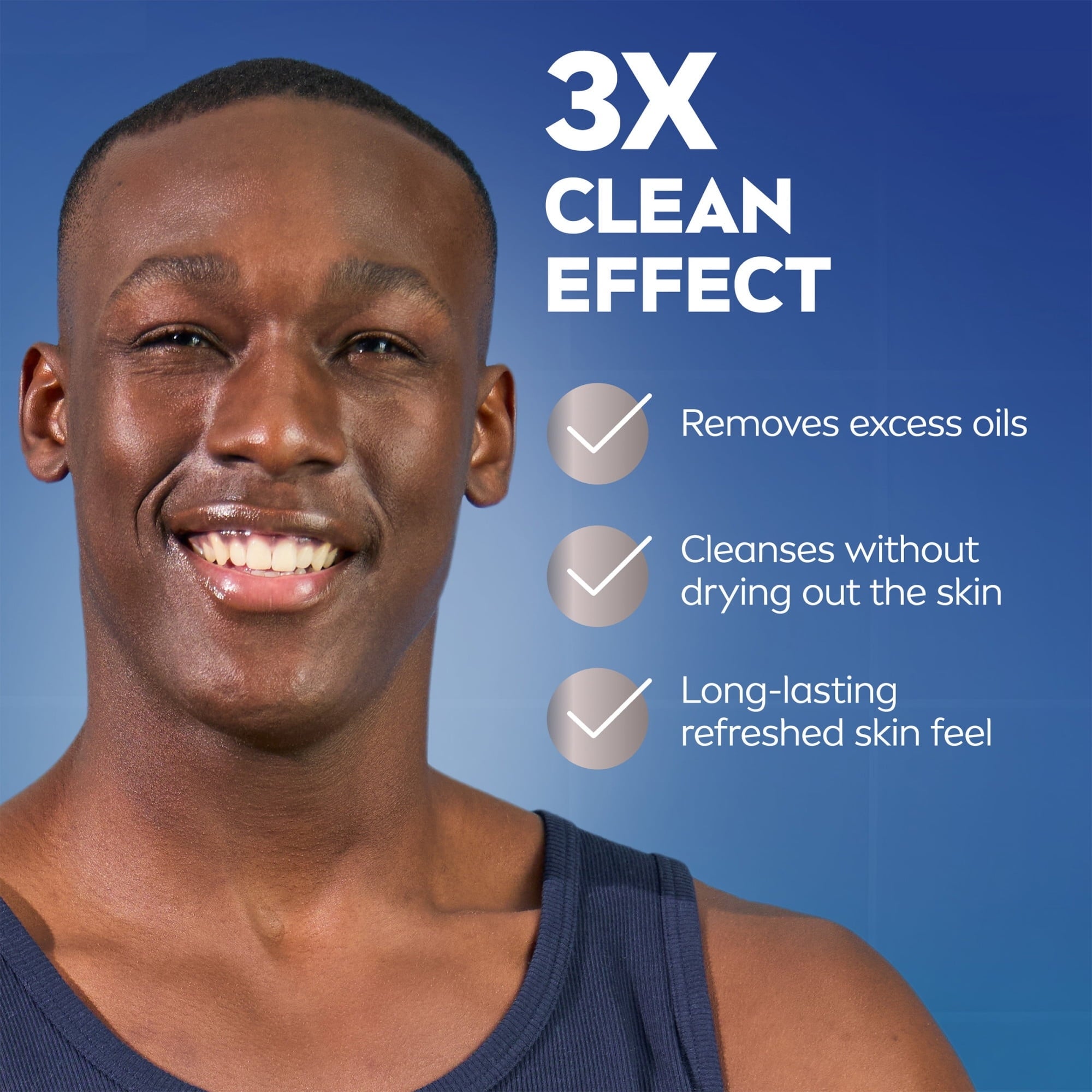 (3 pack) NIVEA MEN Maximum Hydration Face Wash with Aloe Vera, 5 fl oz