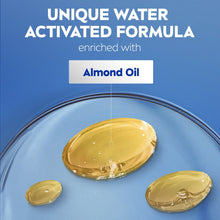 Almond oil ingredient droplets in NIVEA water-activated formula