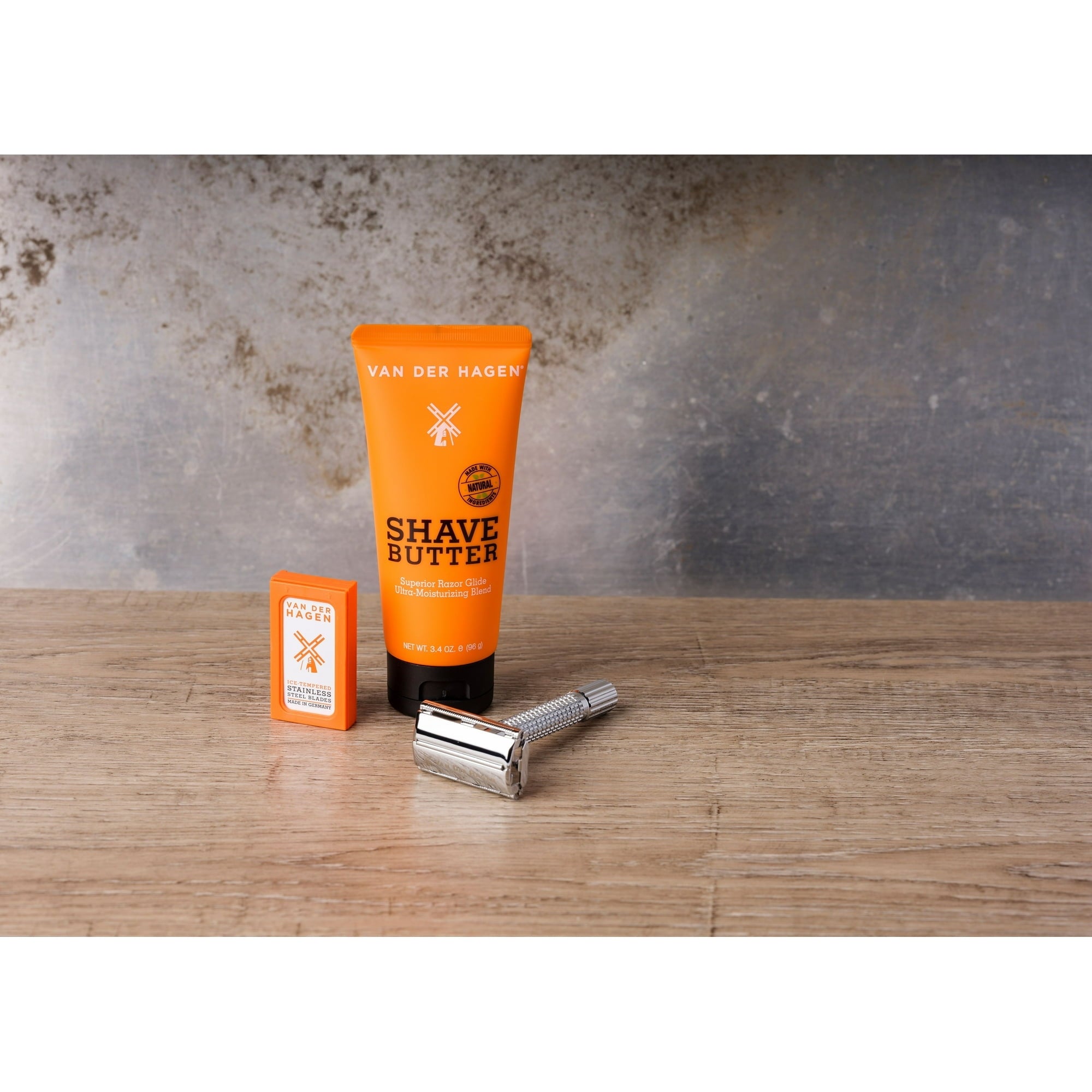 (3 pack) Van der Hagen Shave Butter Beard Shaving Cream, for All Skin Types, formulated with Natural Oils, 6 oz (Men)