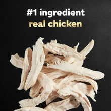 Shredded chicken pieces for dog food topper