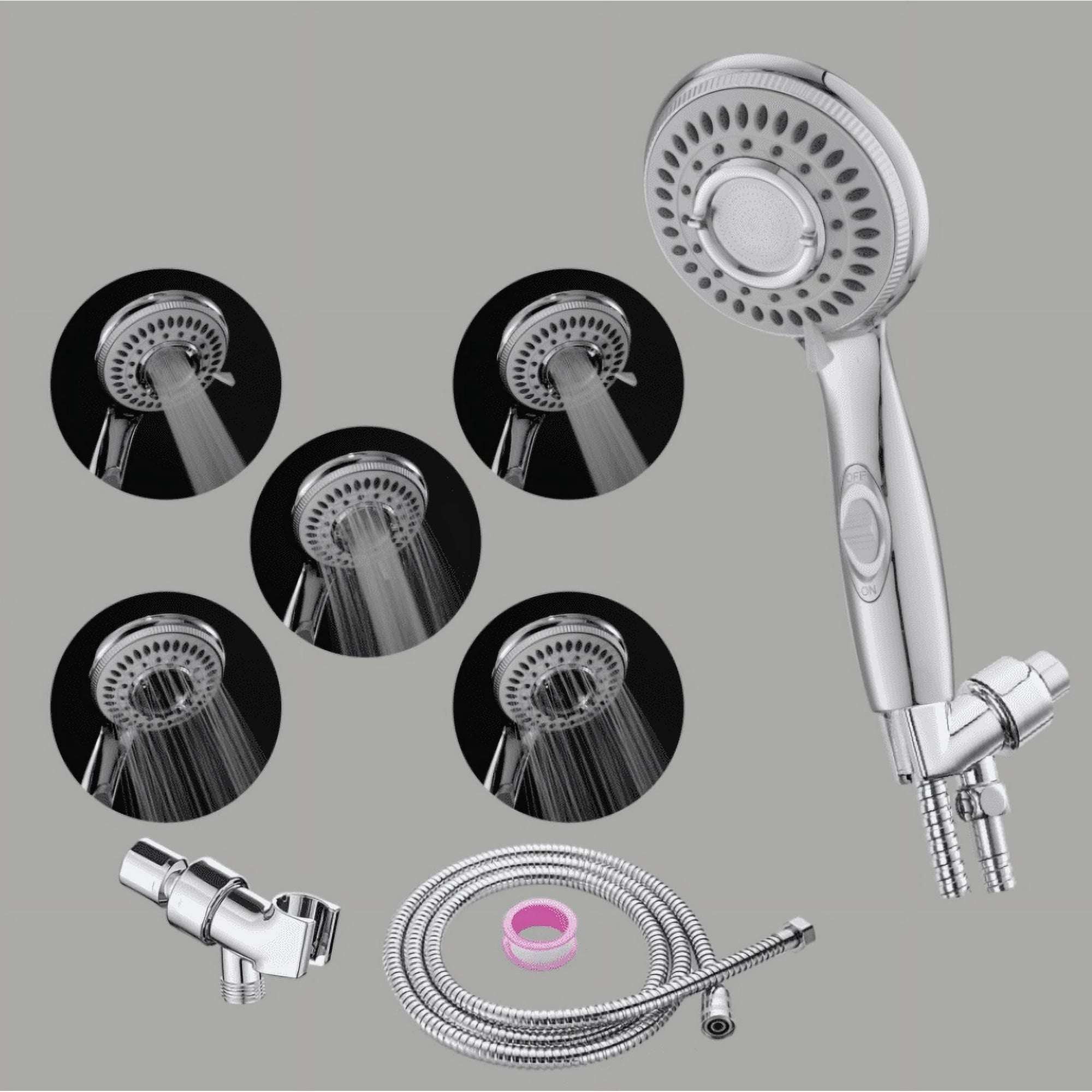 DnxnIaIfy Shower Head, High Pressure Rain ShowerHead, Handheld ShowerHeads Combo with 60" Hose for bathroom