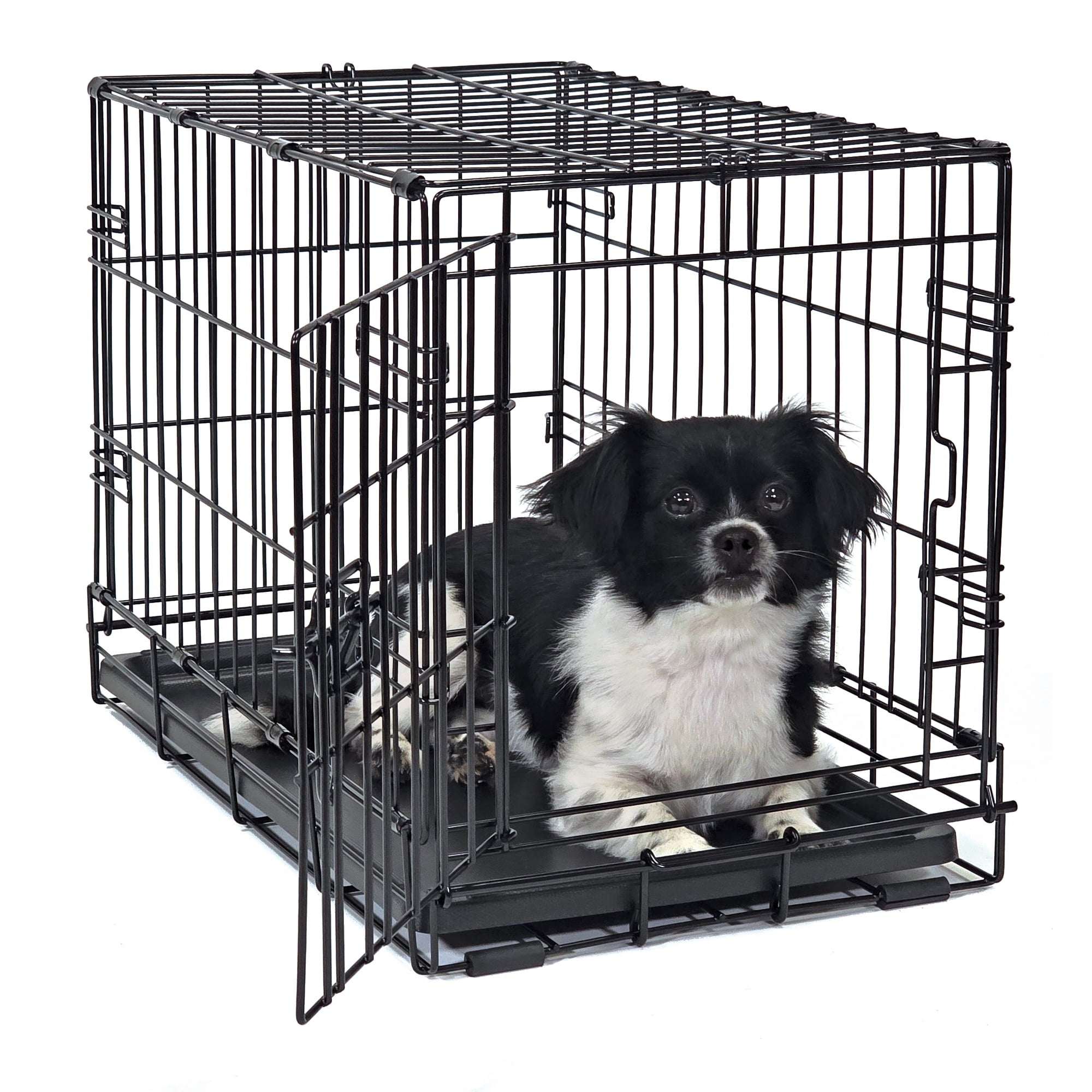 Vibrant Life Foldable 22" Wire Crate for Dogs with Divider and Leak-Proof Tray
