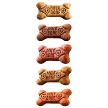 Milk-Bone bone-shaped dog treats, assorted crunchy biscuits