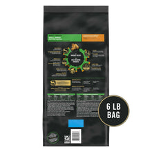 Purina Pro Plan small breed dog food bag back with feeding information and 6 lb bag label