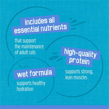 Friskies wet cat food nutrition benefits panel for adult cats