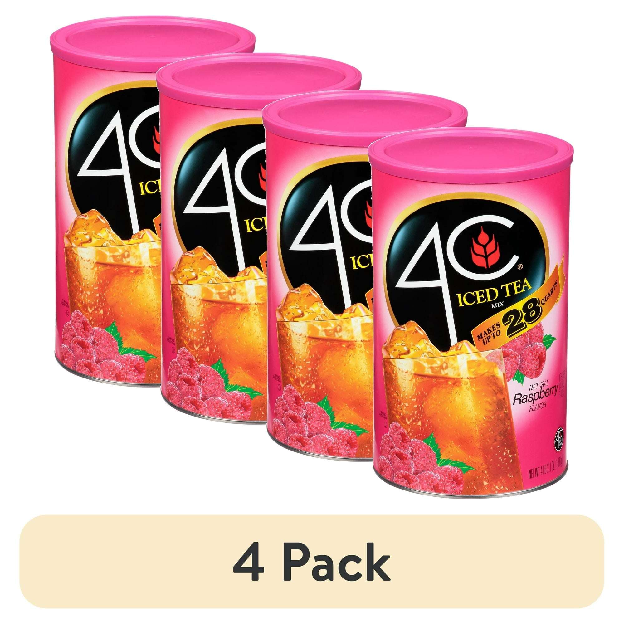 4C Raspberry Iced Tea Mix, 66.1 oz