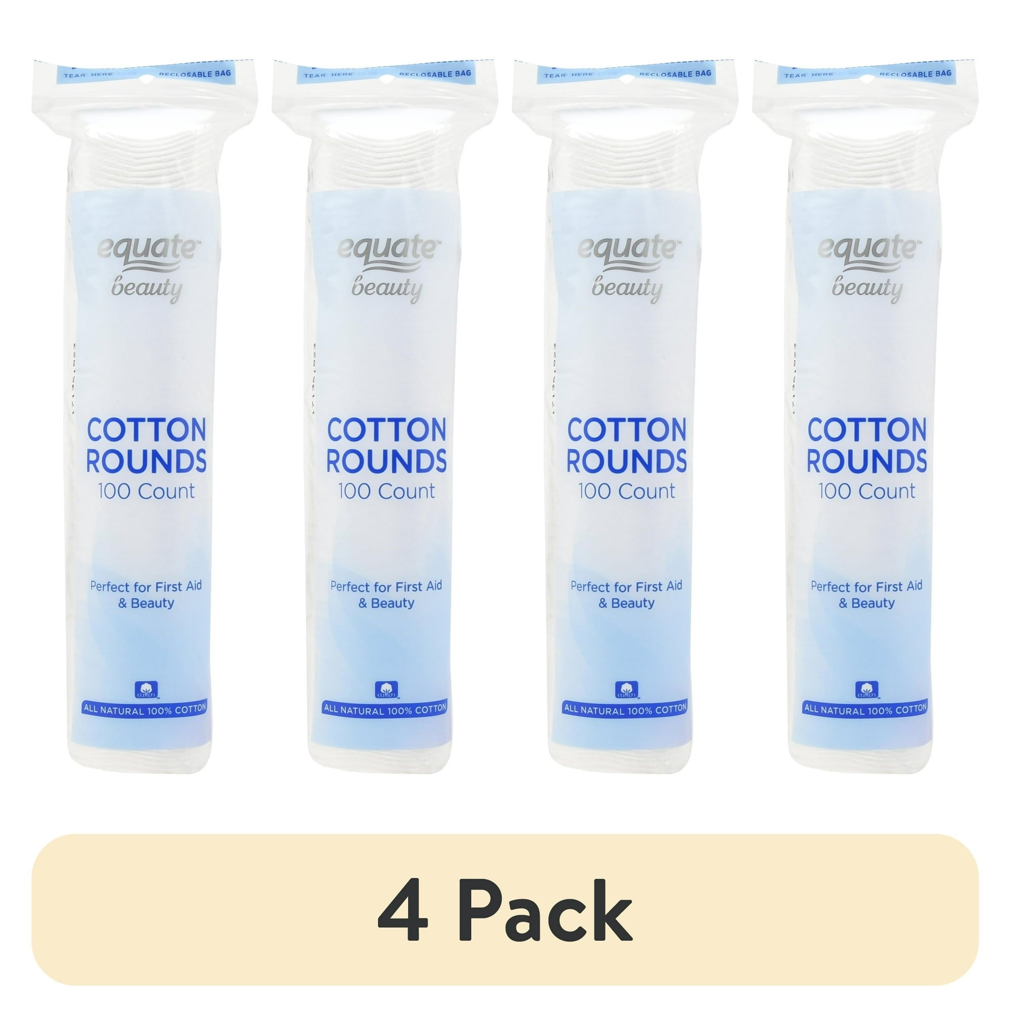 Equate Beauty Cotton Rounds, 100 Count