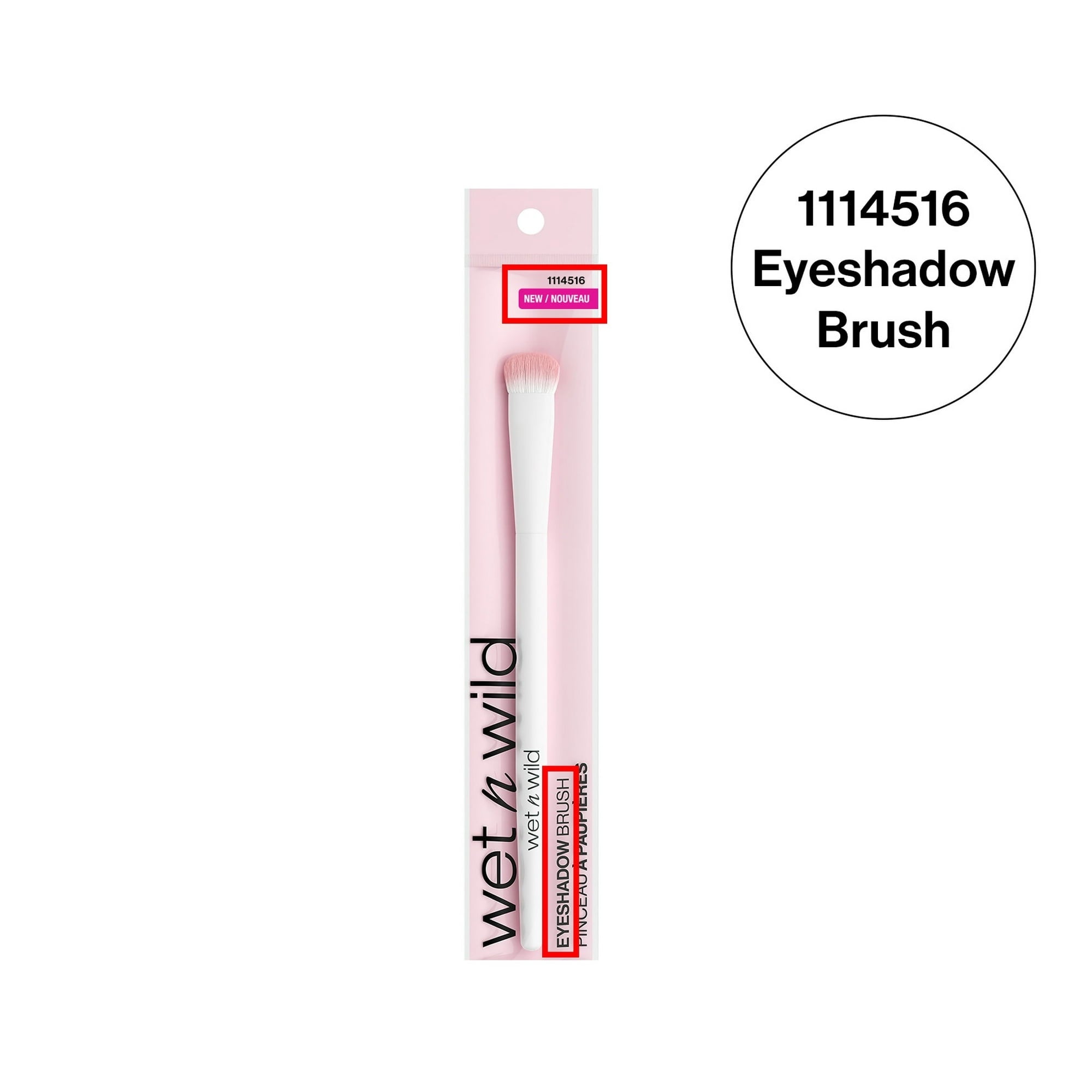 (4 pack) Wet n Wild Essential Brush, ultra-plush Eyeshadow Brush, Synthetic