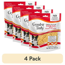 4-pack dog treat pouches, Good 'n' Tasty triple flavor with chicken and peanut butter