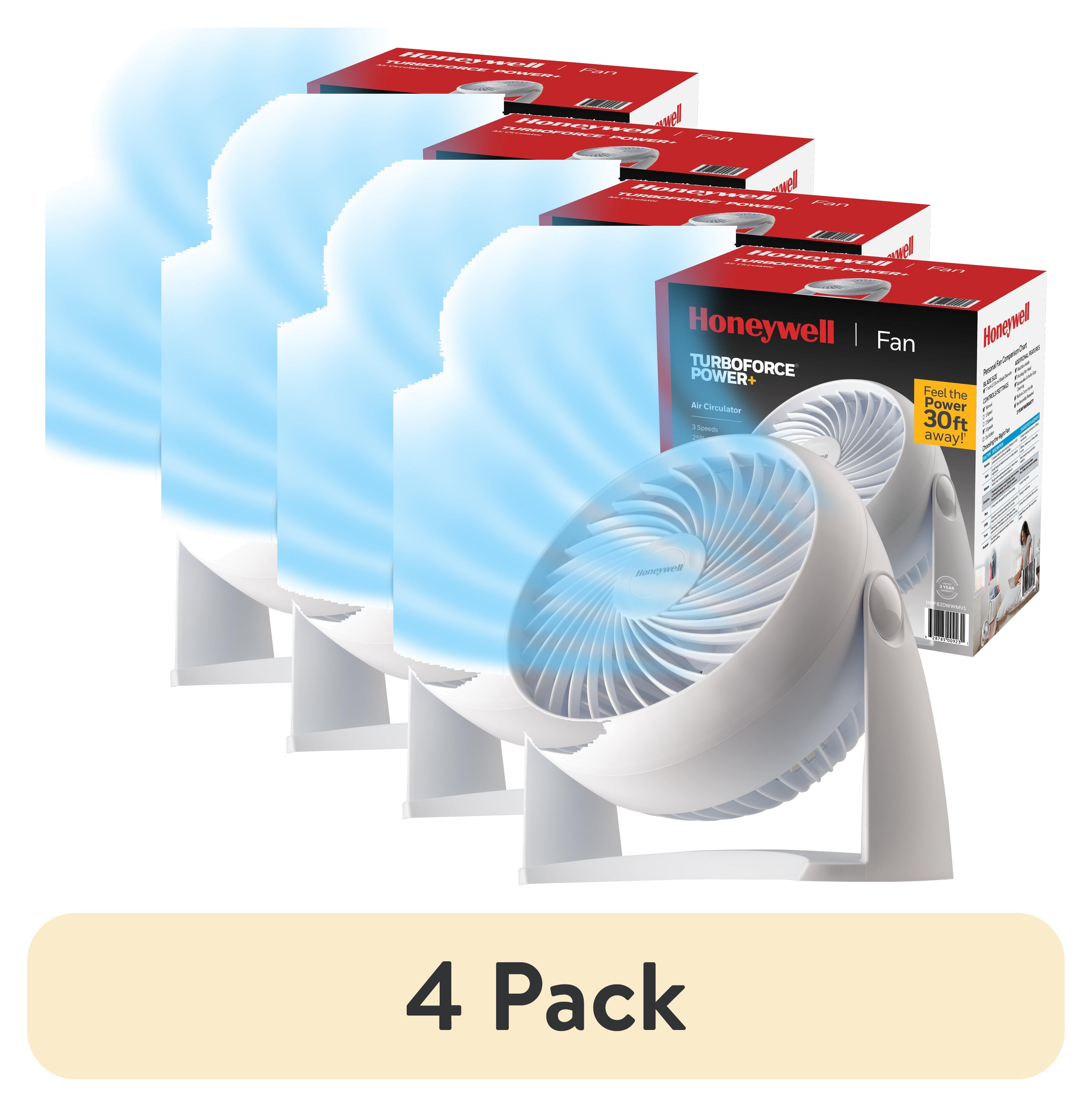 Honeywell 10” Black Turbo Force Power Table Fan, 30ft. Air Circulation Power, 3 Speed, 90° Pivot, HPF820BWM