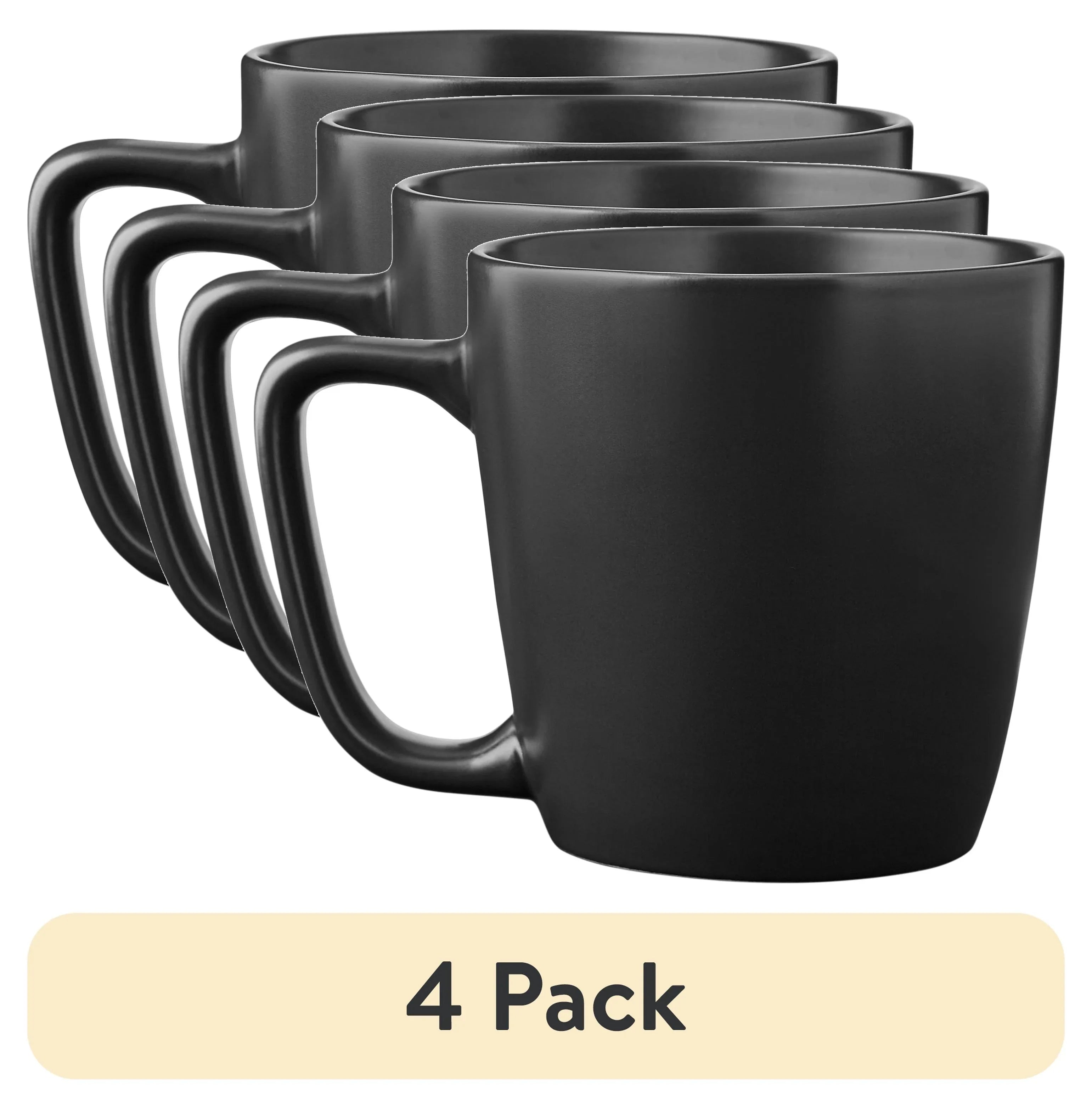 Mainstays Alessandra 14oz Solid Matte Black Stoneware Mug