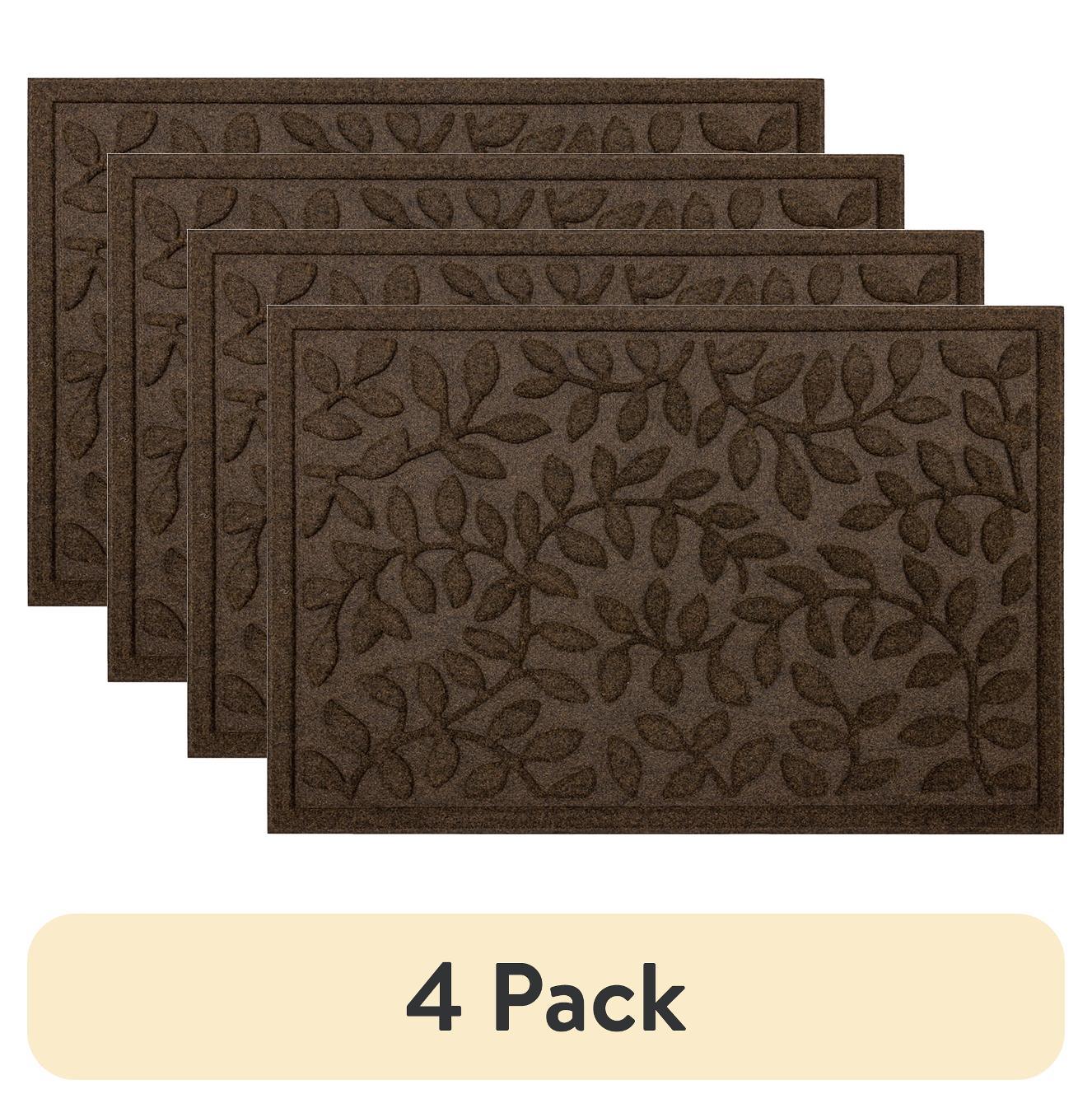 Mainstays Brown Rambling Vine Utility Polyester Outdoor Doormat, 24" x 36"