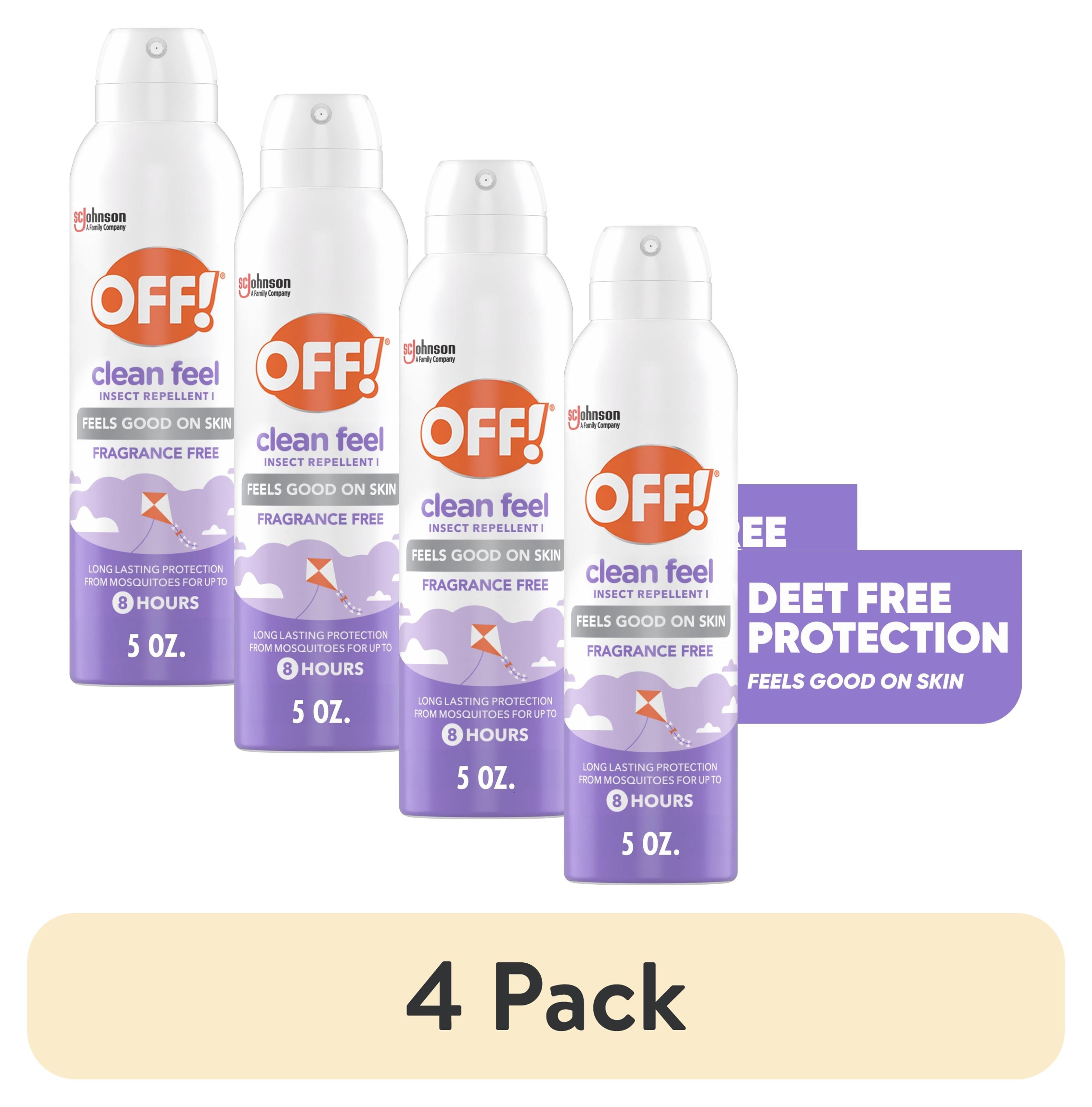 OFF! Clean Feel Picaridin Insect Repellent Aerosol, Mosquito & Bug Spray, 5 oz