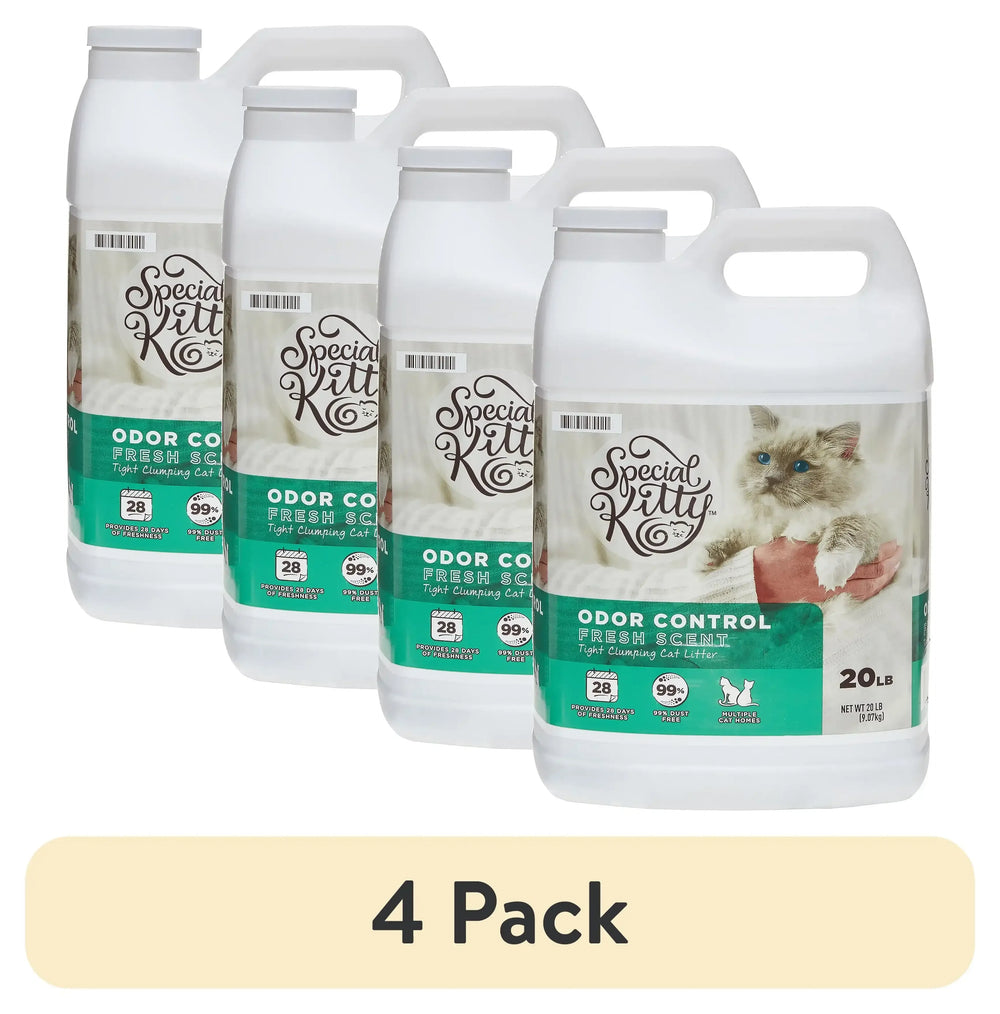 Special Kitty Scoopable Tight Clumping Cat Litter, Fresh Scent, 20 lb - USA MEGA SHOP