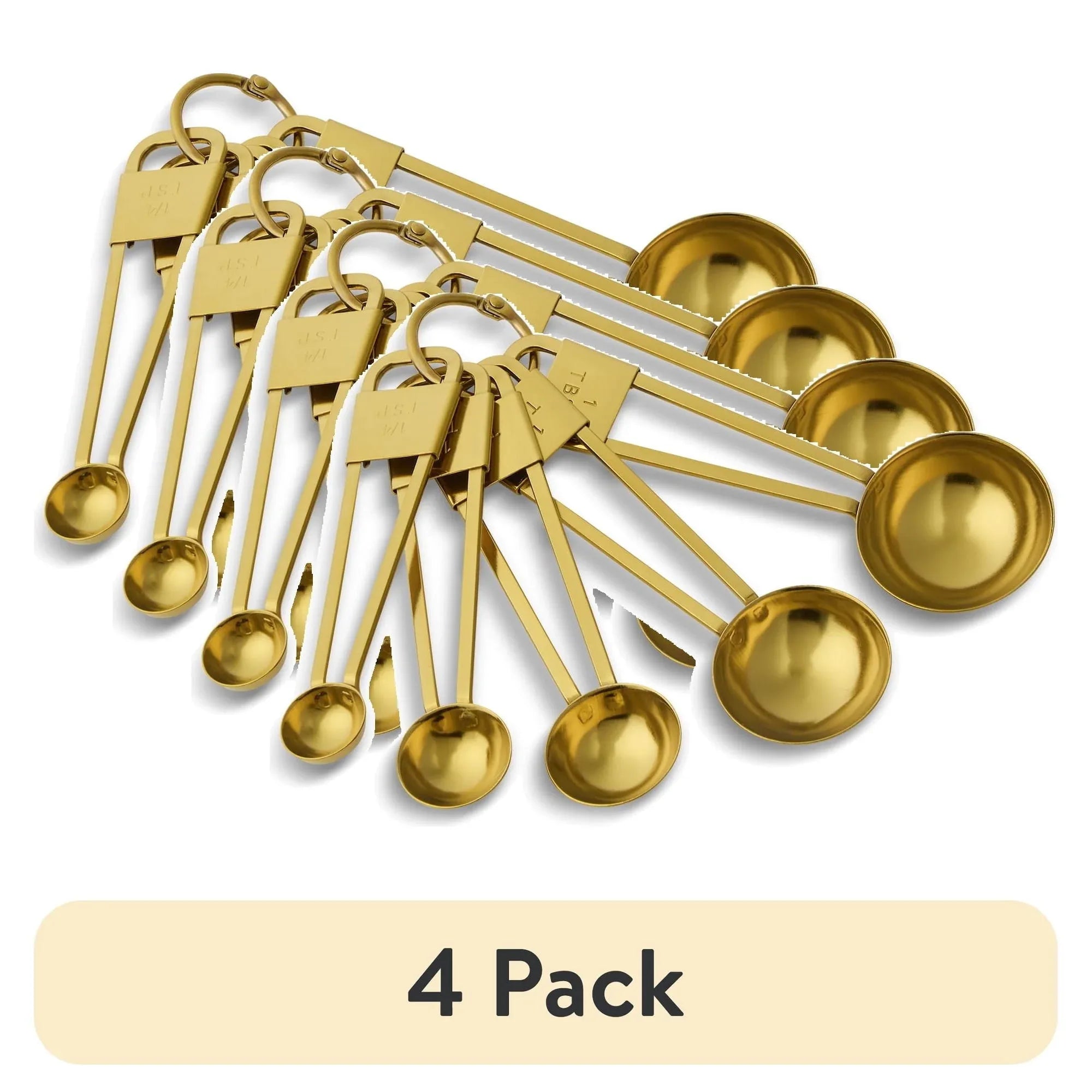 Thyme & Table 5-Piece Stainless Steel Measuring Spoon Set - USA MEGA SHOP