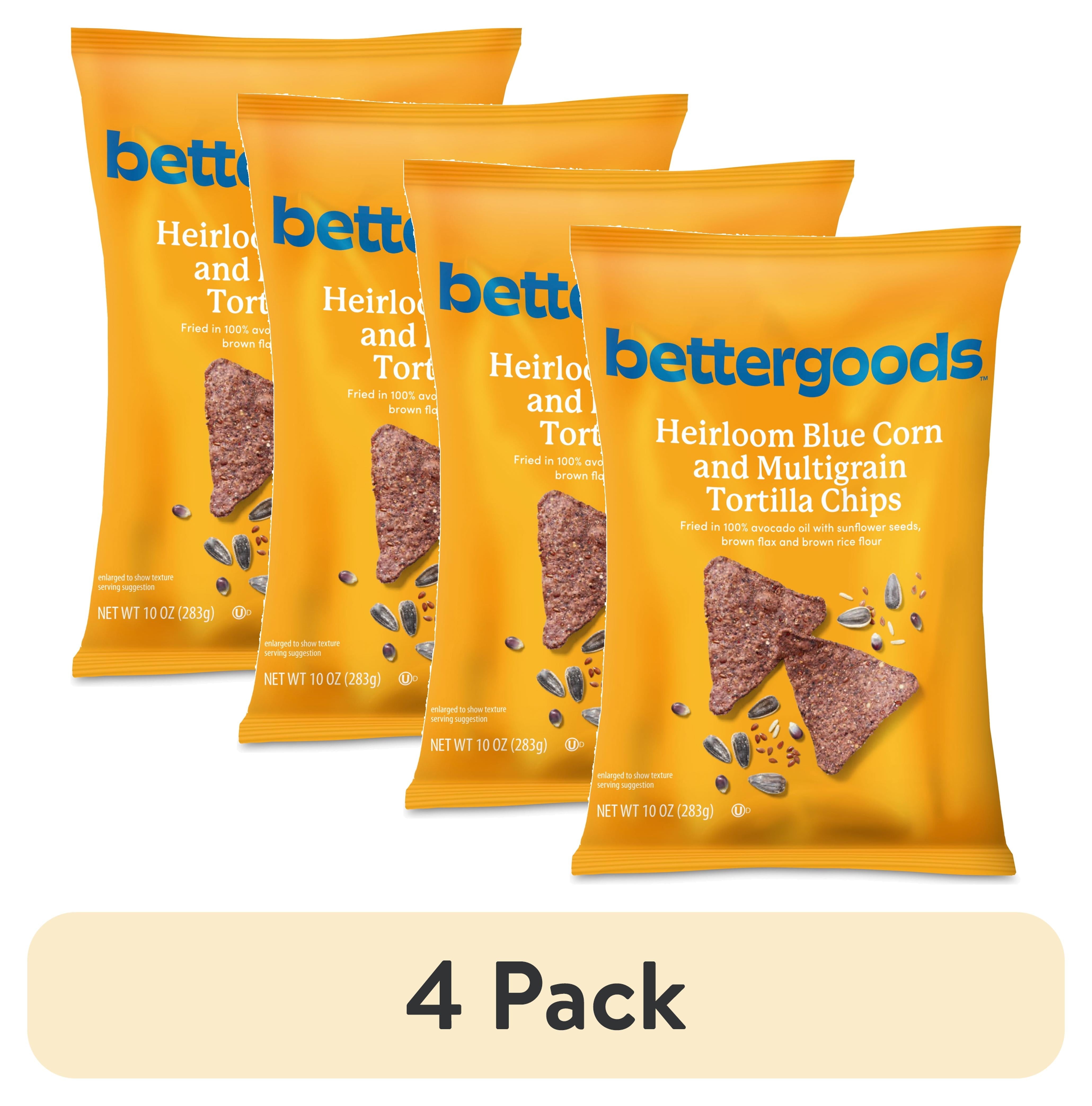 bettergoods Heirloom Blue Corn and Multigrain Tortilla Chips, 10 oz