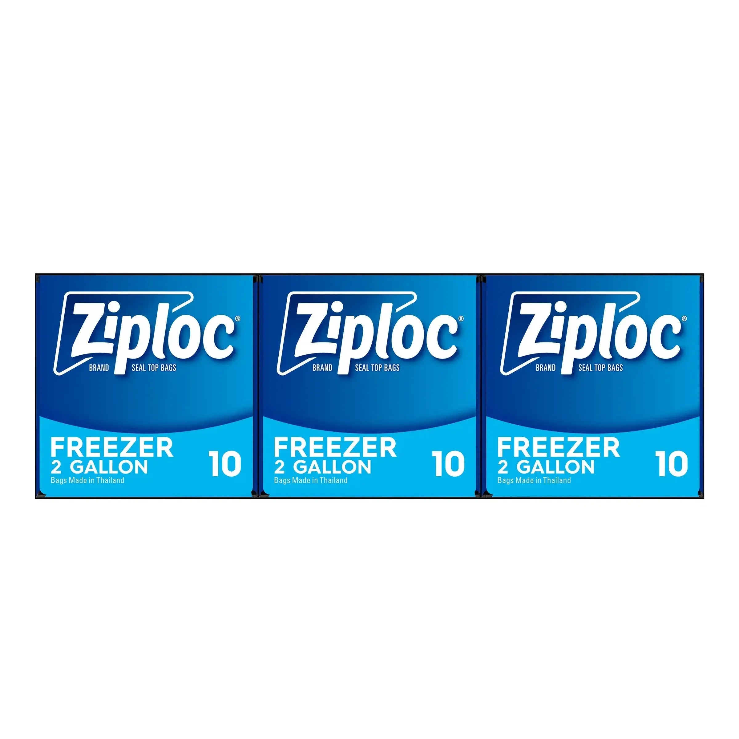 Ziploc Seal Top Freezer Bag, 2-Gallon, 10-count, 3-pack - USA MEGA SHOP