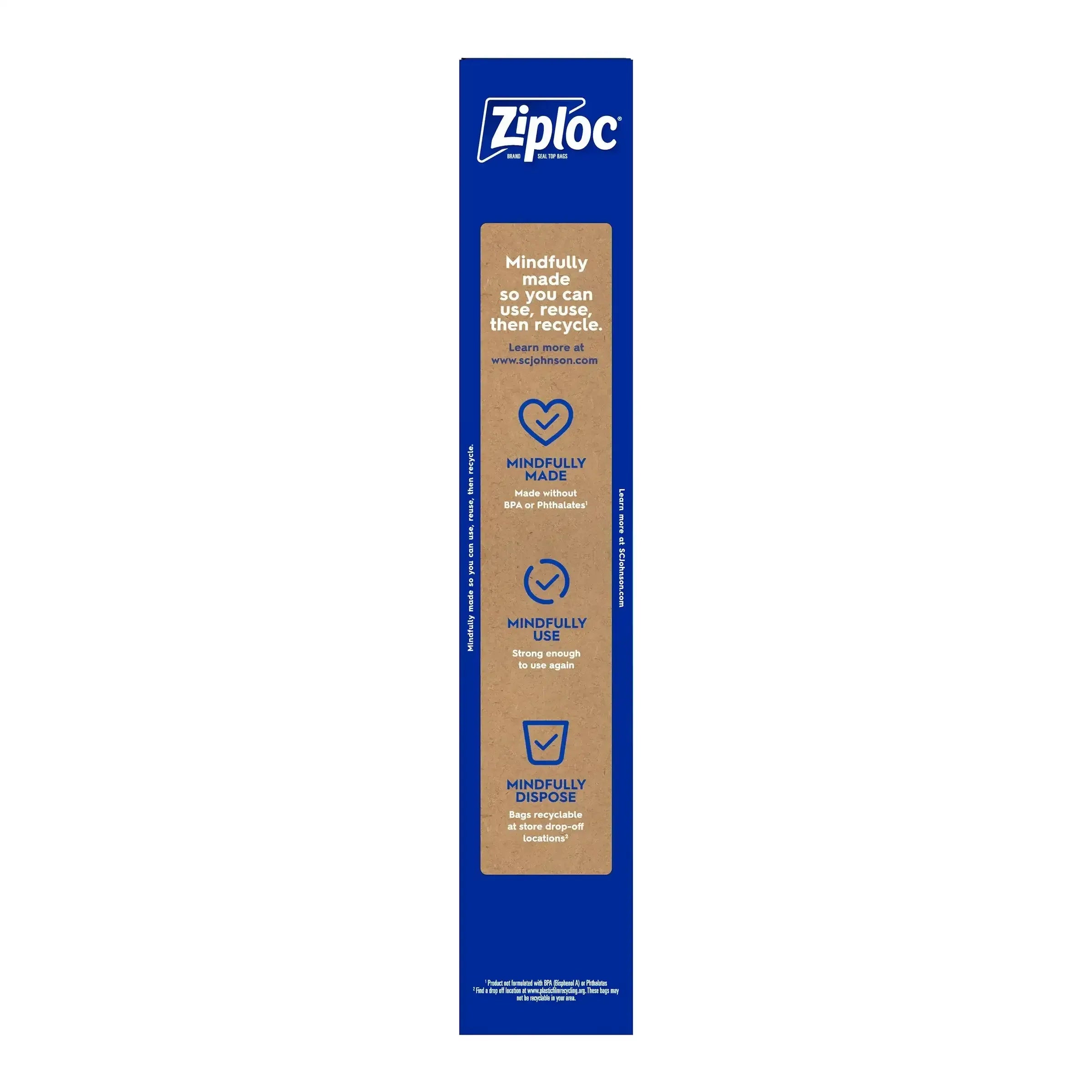 Ziploc Seal Top Freezer Bag, 2-Gallon, 10-count, 3-pack