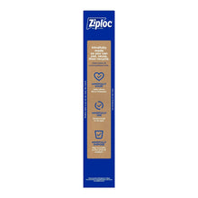 Ziploc 2-gallon freezer bags box back with usage and recycle icons
