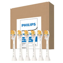 Philips Sonicare A3 replacement brush heads 6-pack, soft orange bristles in box