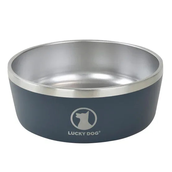Lucky Dog Indulge 5, Double Wall 5 Cup Stainless Steel Dog Bowl, 2-pack - USA MEGA SHOP