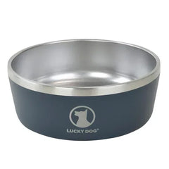 Lucky Dog Indulge 5, Double Wall 5 Cup Stainless Steel Dog Bowl, 2-pack