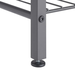 TRINITY 4-tier Shoe Rack with Console Top, Dark Gray - USA MEGA SHOP