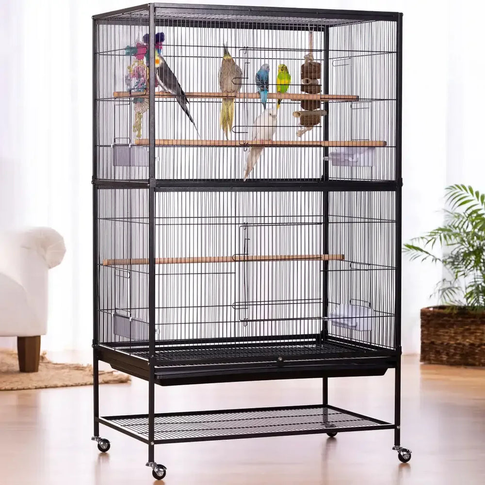 Prevue Pet Products Flight Bird Cage with Good Night Cage Cover - USA MEGA SHOP