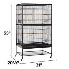 Prevue Pet Products Flight Bird Cage with Good Night Cage Cover - USA MEGA SHOP
