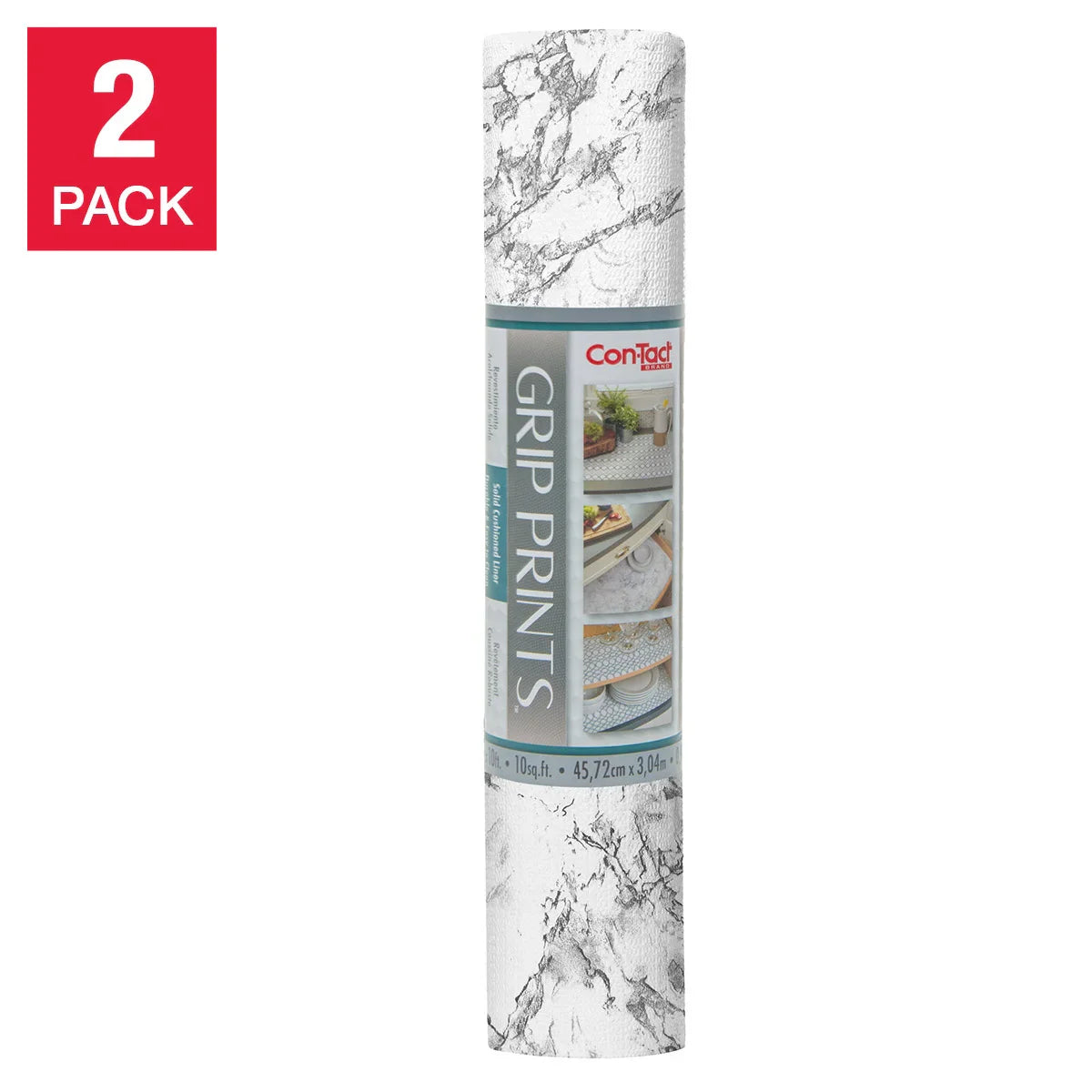 Con-Tact Grip Prints Shelf Liner, 2-pack