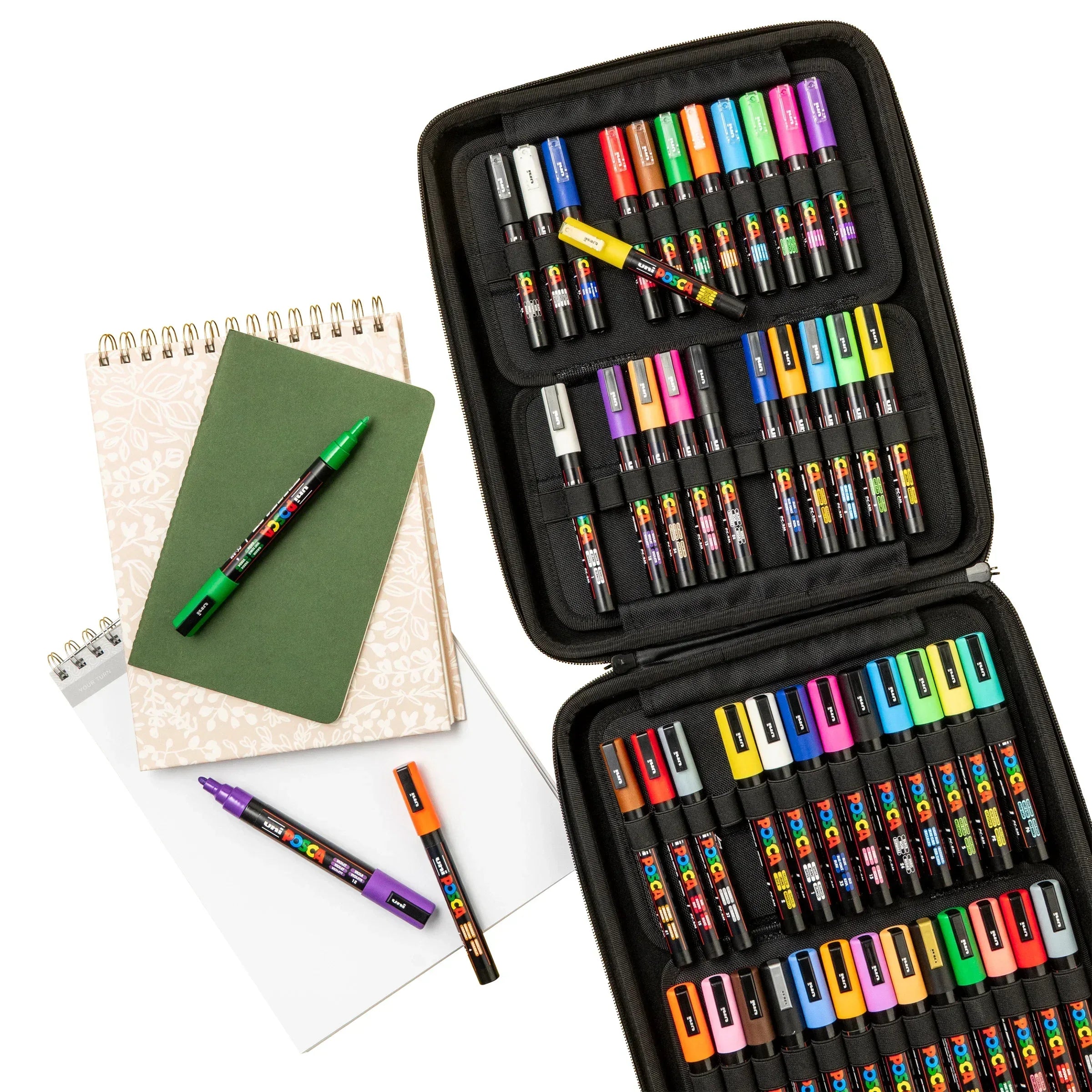 POSCA 50-count Marker Set with Carrying Case - USA MEGA SHOP